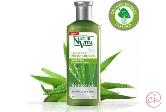 Интензивен хидратиращ шампоан за суха коса с алое вера – Natur Vital